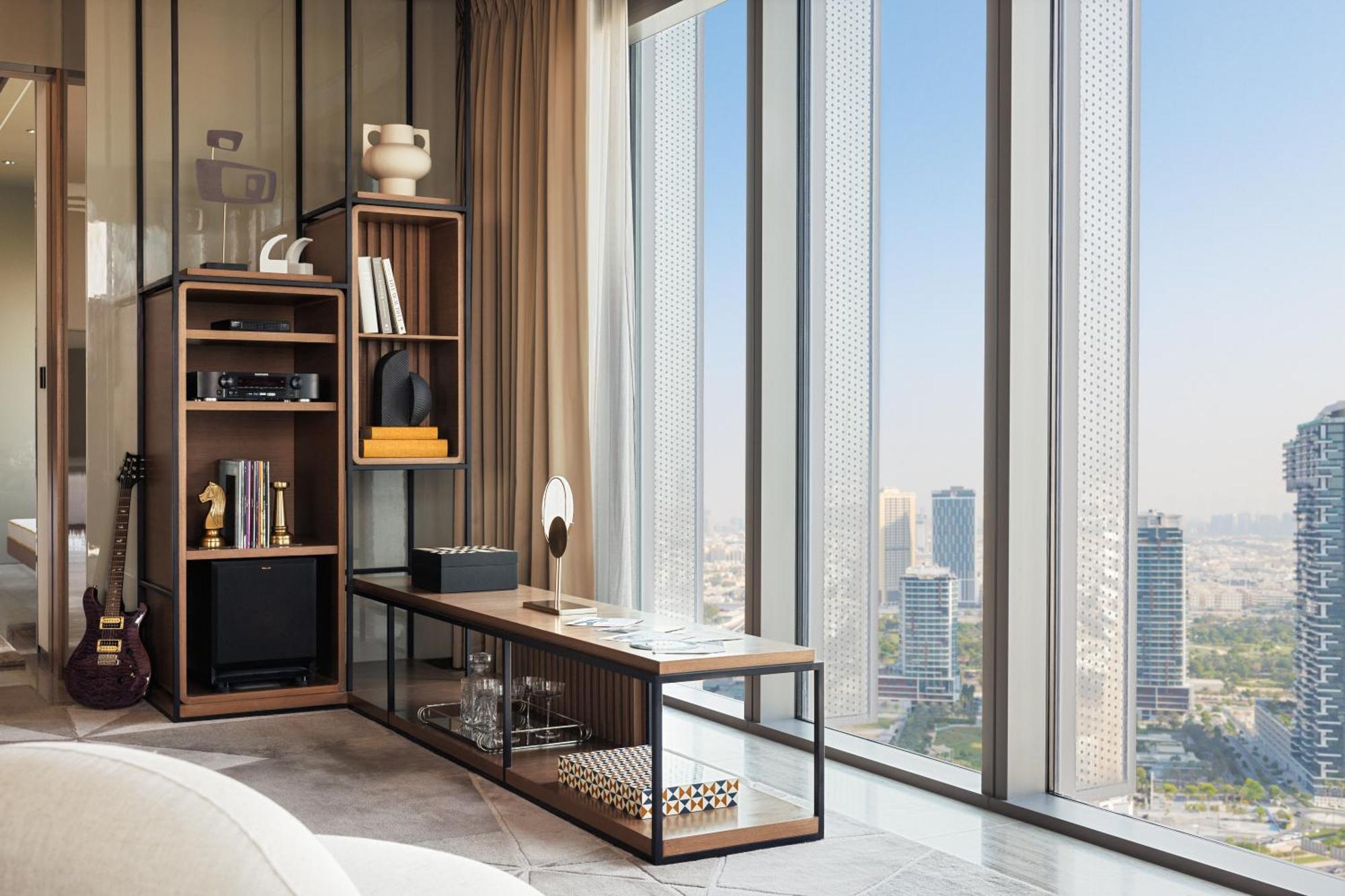 Hotel One&Only One Za'Abeel Dubaj Zewnętrze zdjęcie A view of the city from a bedroom